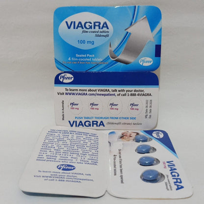 V!agra Pfizer Film Coated Sildenafil Tablets - 100mg