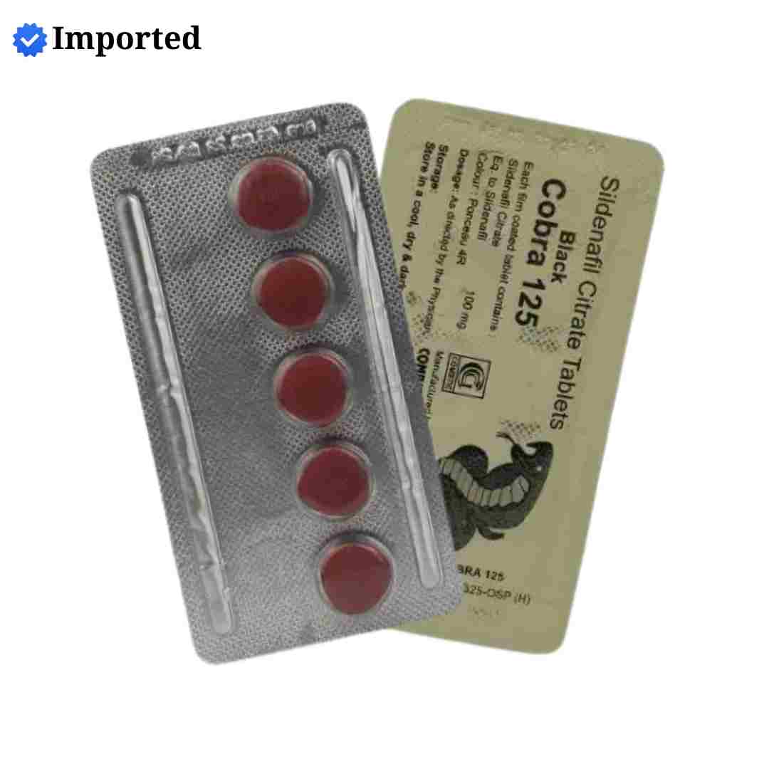 Black cobra 125Mg by Combitic Global Caplet Pvt Ltd (India). (20 Tablet)