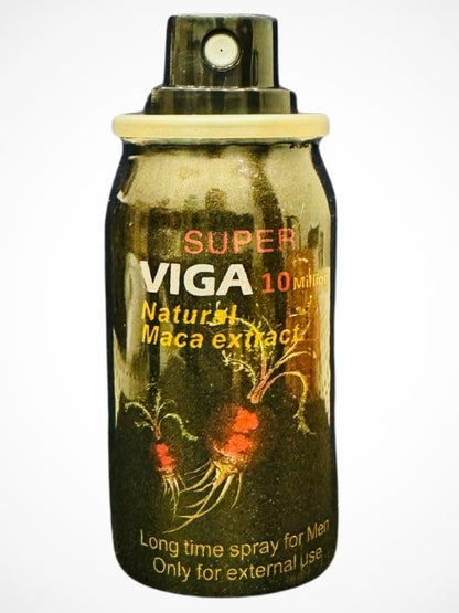 Super Viga 10 Million Delay Spray - Natural Maca Extract