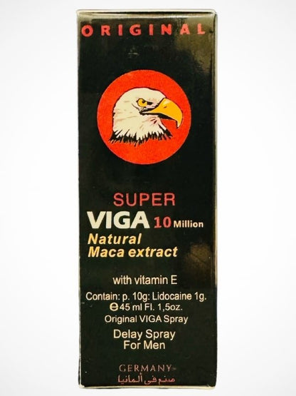 Super Viga 10 Million Delay Spray - Natural Maca Extract